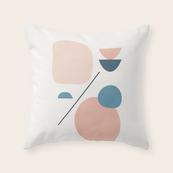 Abstract Minimal Shapes 33 Throw Pillow Gallery Image 1