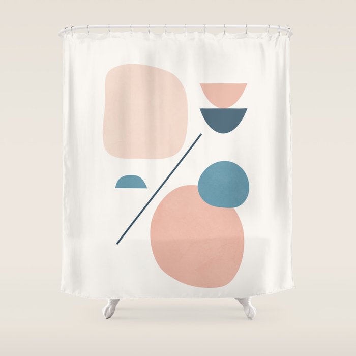 Abstract Minimal Shapes 33 Shower Curtain Gallery Image 1