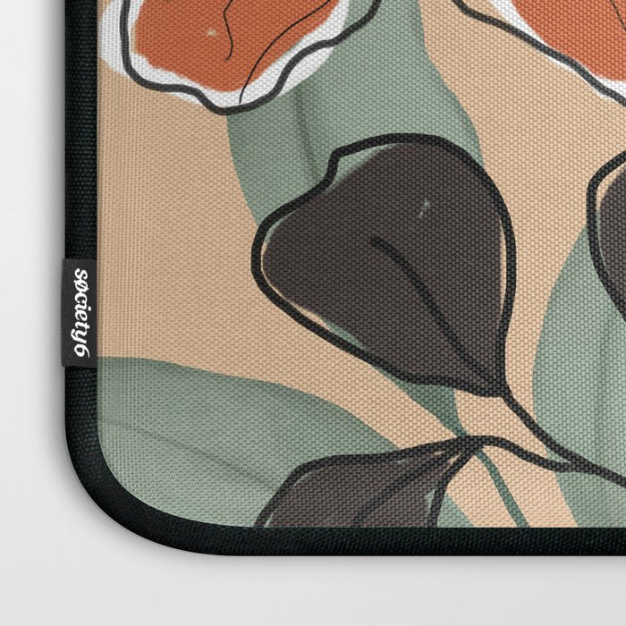 Elegant Botanical Line Art 1 Laptop Sleeve Gallery Image 3