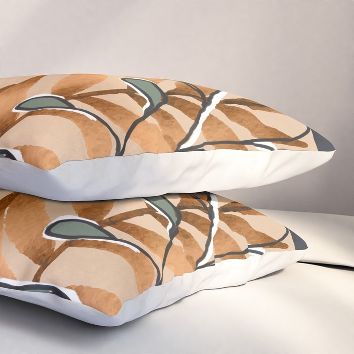Elegant Botanical Line Art 1 Pillow Sham Gallery Image 3