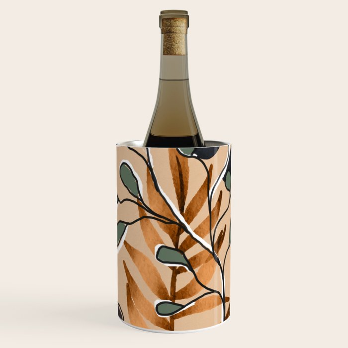 Elegant Botanical Line Art 1 Wine Chiller Gallery Image 3