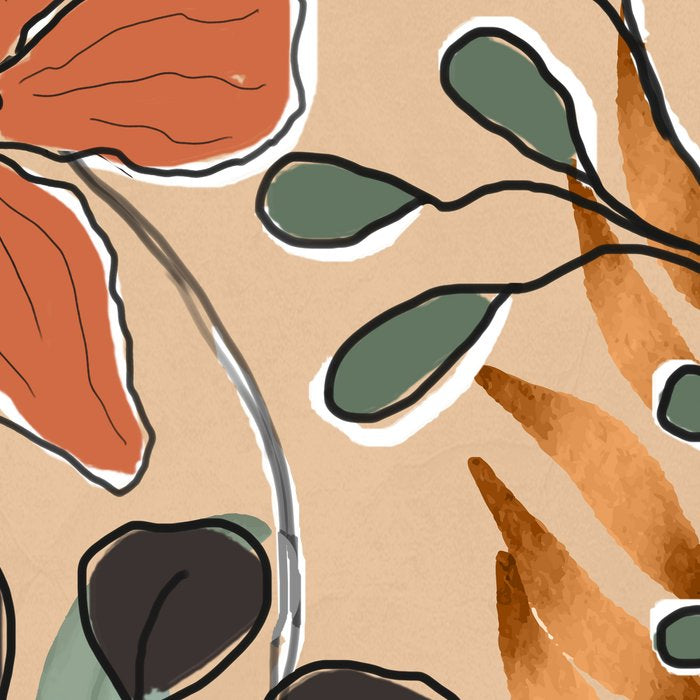 Elegant Botanical Line Art 1 Coffee Mug Gallery Image 2
