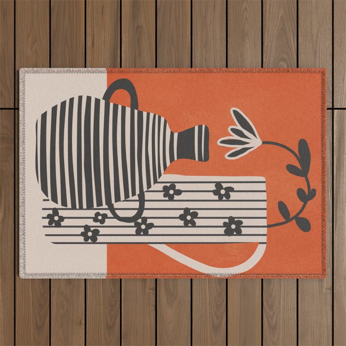 Patterned Stillness 5 Outdoor Rug Gallery Image 1