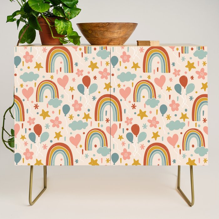 Rainbow Party Theme Credenza Gallery Image 1