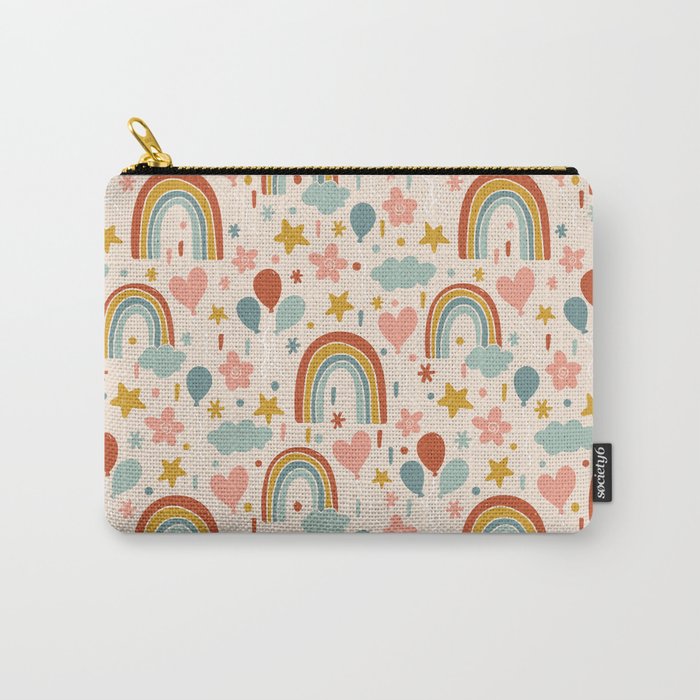 Rainbow Party Theme Carry All Pouch Gallery Image 1