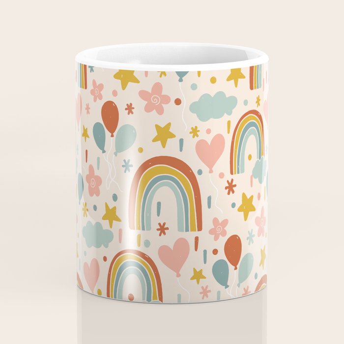 Rainbow Party Theme Coffee Mug Gallery Image 4