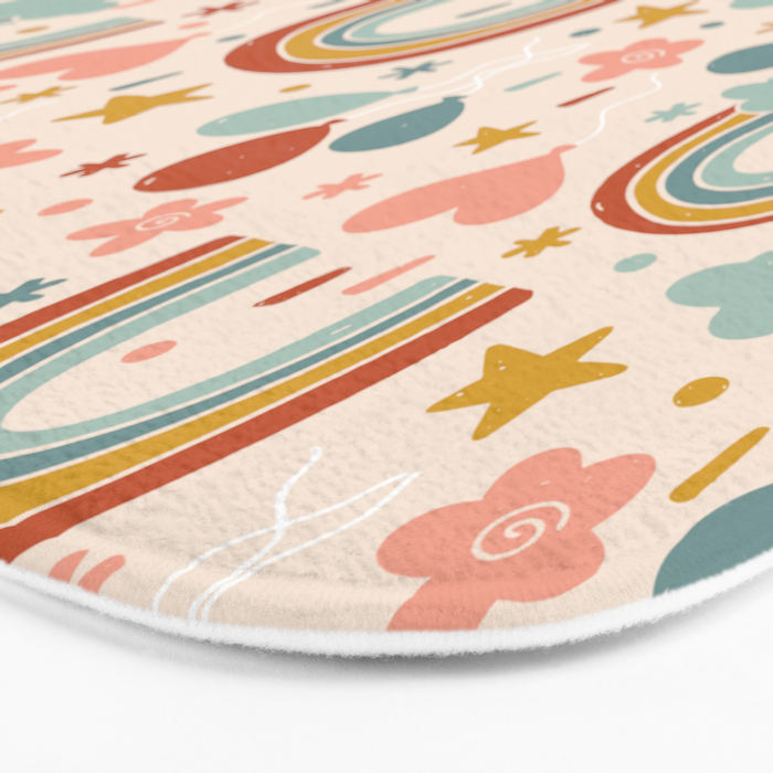 Rainbow Party Theme Bath Mat Gallery Image 3
