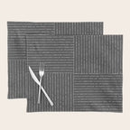 Lines III (Dark Gray) Placemat Gallery Image 1