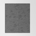Lines III (Dark Gray) Throw Blanket Gallery Image 2