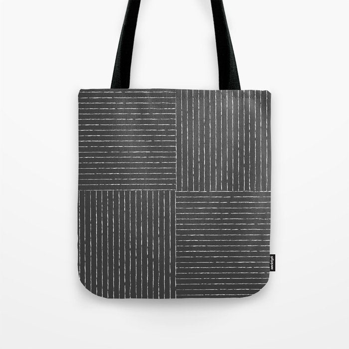 Lines III (Dark Gray) Tote Bag Gallery Image 1