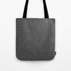 Lines III (Dark Gray) Tote Bag Gallery Image 1