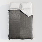 Lines III (Dark Gray) Comforter Gallery Image 6