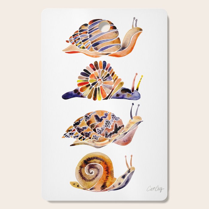 Snail Collection Cutting Board Gallery Image 1