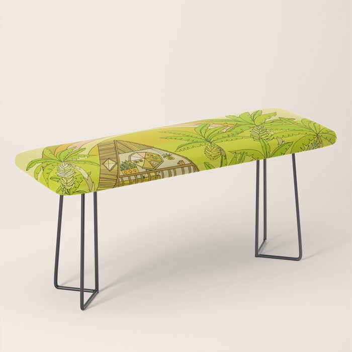 a frame simple living // banana pancakes // retro surf art by surfy birdy Bench Gallery Image 1