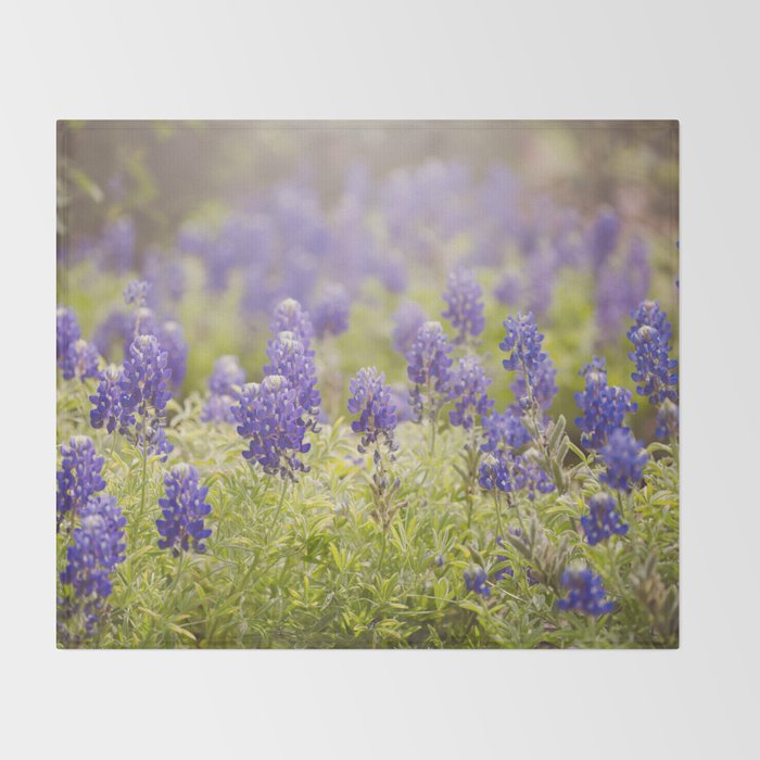 Texas Bluebonnets Throw Blanket Gallery Image 2
