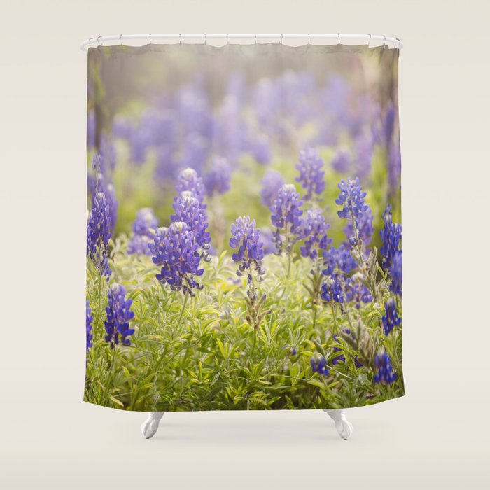 Texas Bluebonnets Shower Curtain Gallery Image 1
