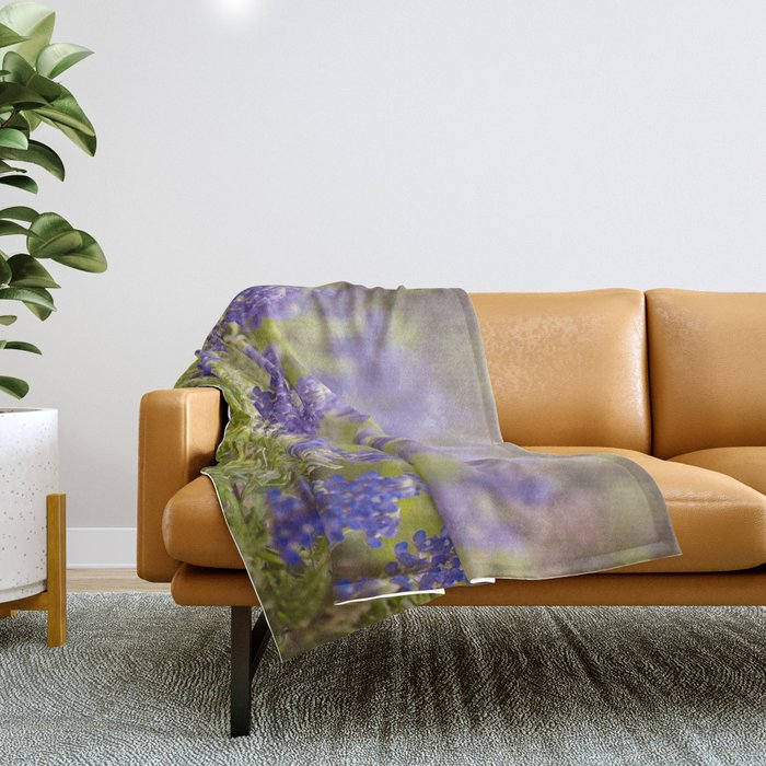 Texas Bluebonnets Throw Blanket Gallery Image 1