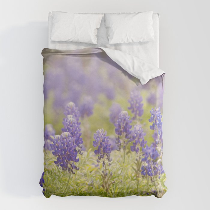Texas Bluebonnets Duvet Cover