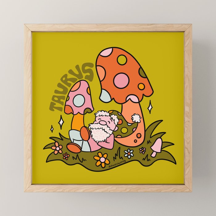 Taurus Gnome Mini Art Print Gallery Image 1