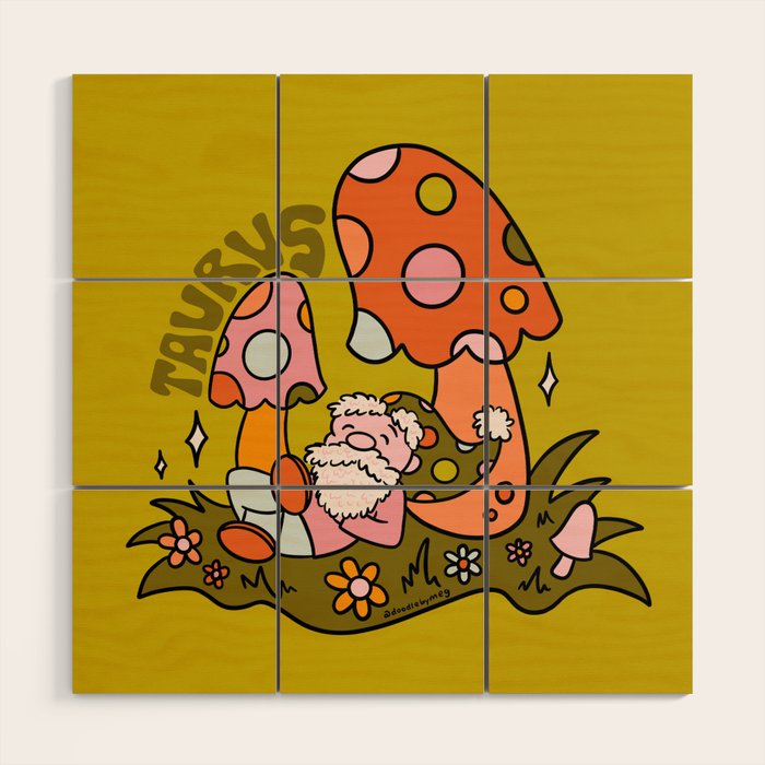 Taurus Gnome Wood Wall Art Gallery Image 1
