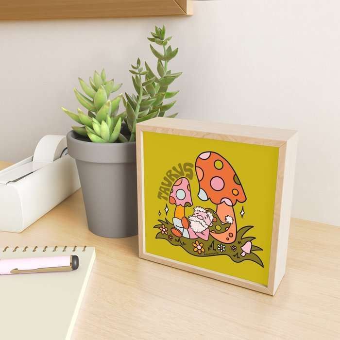 Taurus Gnome Mini Art Print Gallery Image 2