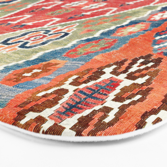 Bayburt Northeast Anatolian Niche Kilim Print Bath Mat Gallery Image 3