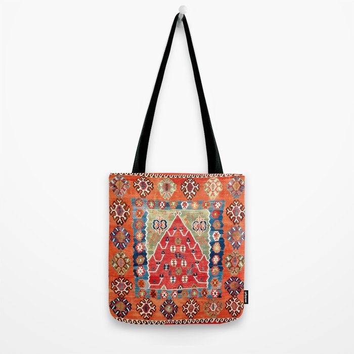 Bayburt Northeast Anatolian Niche Kilim Print Tote Bag Gallery Image 2