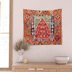 Bayburt Northeast Anatolian Niche Kilim Print Wall Tapestry Gallery Image 2