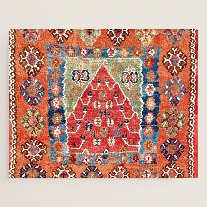 Bayburt Northeast Anatolian Niche Kilim Print Jigsaw Puzzle Gallery Image 1