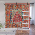 Bayburt Northeast Anatolian Niche Kilim Print Wall Mural Gallery Image 1