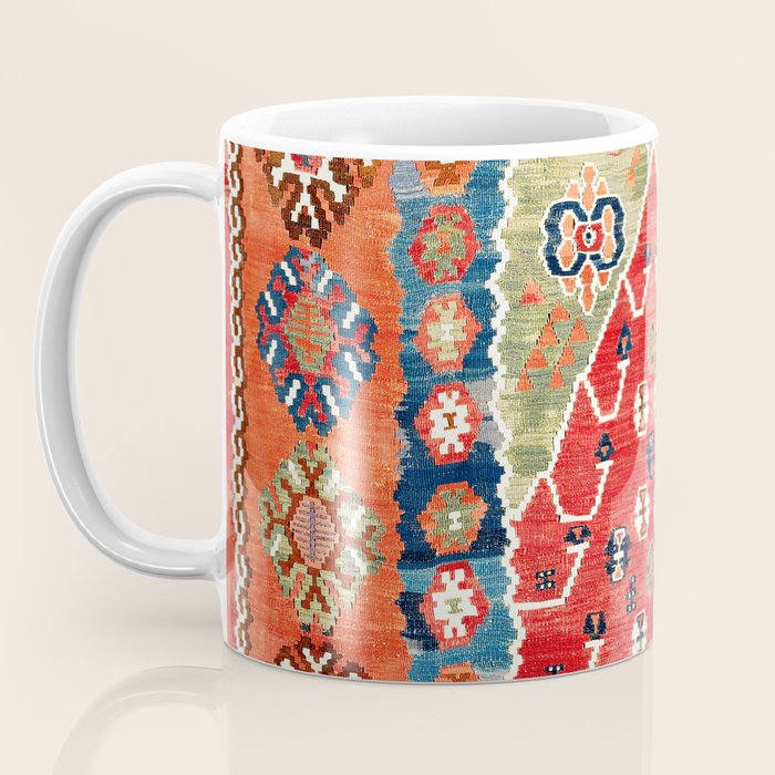 Bayburt Northeast Anatolian Niche Kilim Print Coffee Mug Gallery Image 3