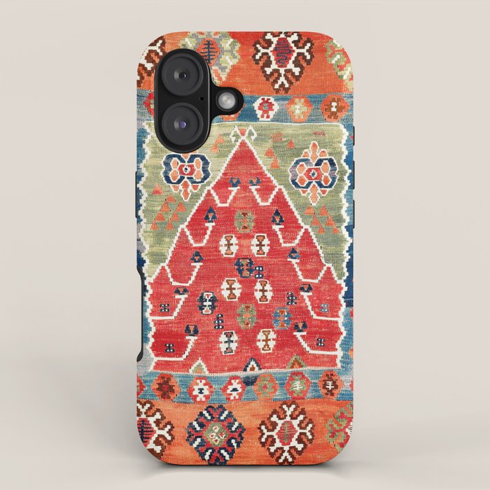 Bayburt Northeast Anatolian Niche Kilim Print iPhone Case Gallery Image 1