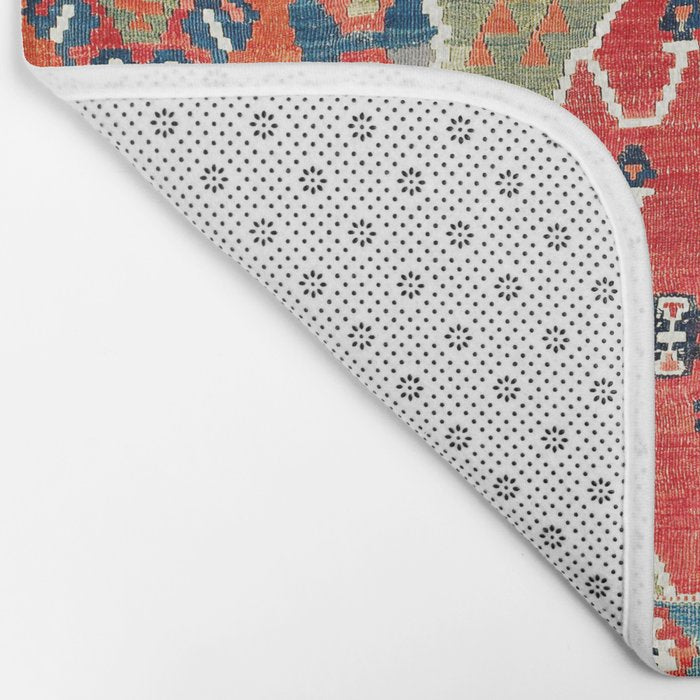 Bayburt Northeast Anatolian Niche Kilim Print Bath Mat Gallery Image 2