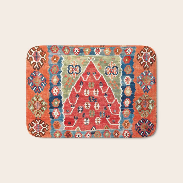 Bayburt Northeast Anatolian Niche Kilim Print Bath Mat Gallery Image 1