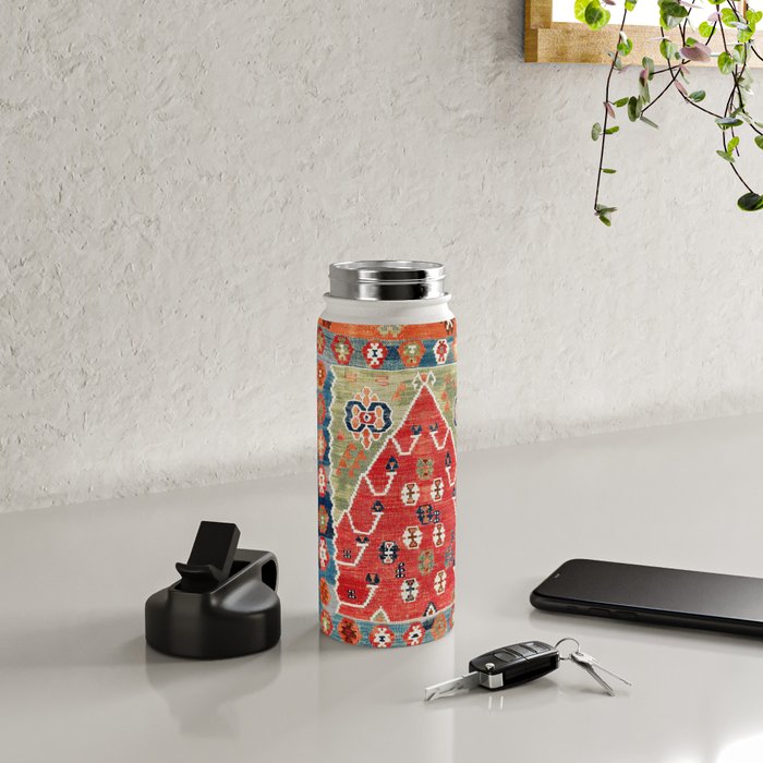 Bayburt Northeast Anatolian Niche Kilim Print Water Bottle Gallery Image 4