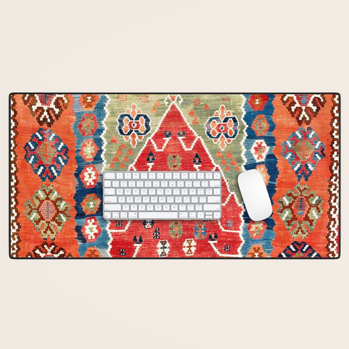 Bayburt Northeast Anatolian Niche Kilim Print Desk Mat Gallery Image 1