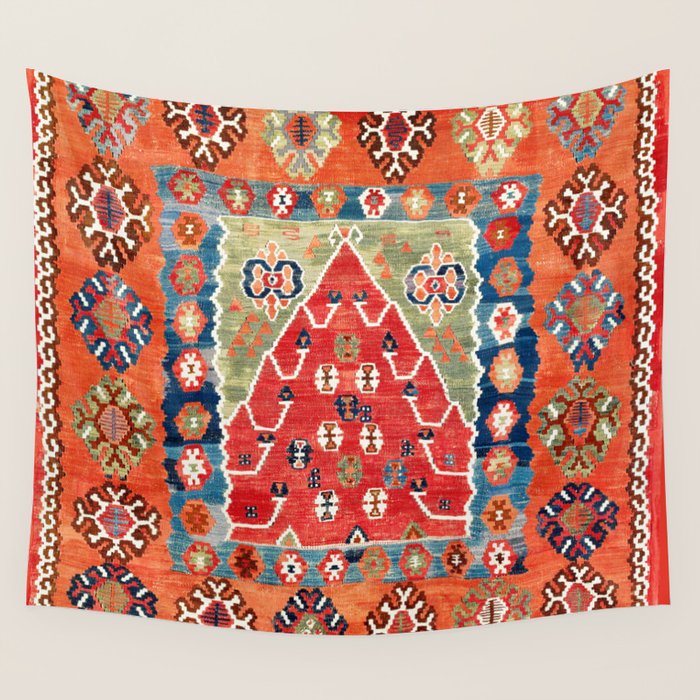 Bayburt Northeast Anatolian Niche Kilim Print Wall Tapestry Gallery Image 4