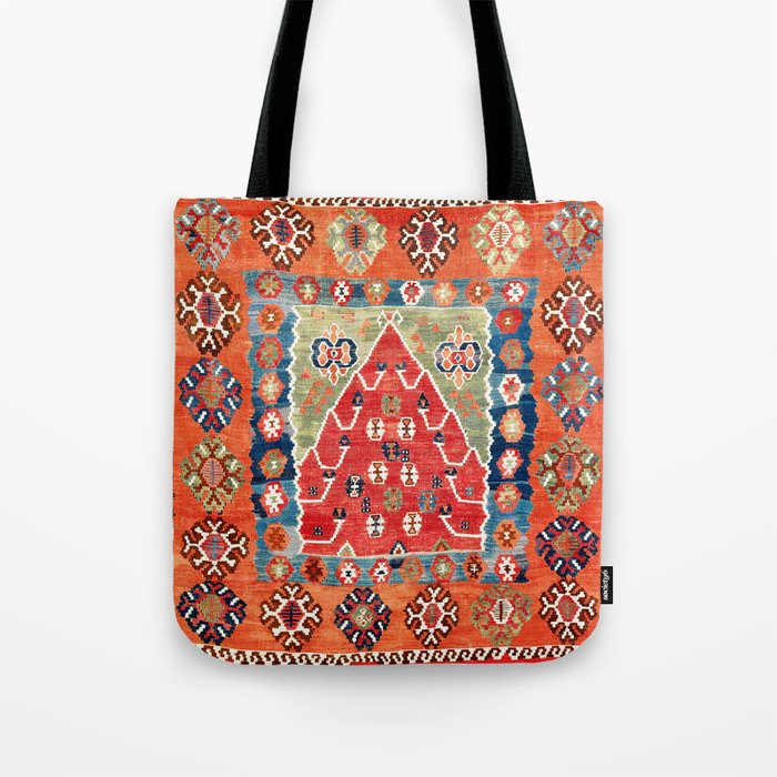 Bayburt Northeast Anatolian Niche Kilim Print Tote Bag Gallery Image 1