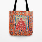 Bayburt Northeast Anatolian Niche Kilim Print Tote Bag Gallery Image 1