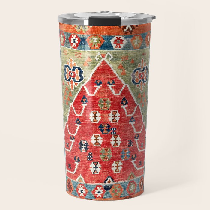 Bayburt Northeast Anatolian Niche Kilim Print Travel Mug Gallery Image 1