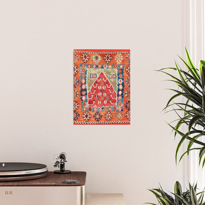 Bayburt Northeast Anatolian Niche Kilim Print Poster Gallery Image 2