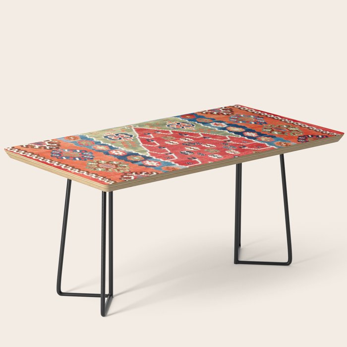 Bayburt Northeast Anatolian Niche Kilim Print Coffee Table Gallery Image 1