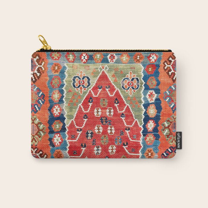 Bayburt Northeast Anatolian Niche Kilim Print Carry All Pouch Gallery Image 1