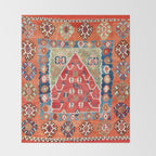 Bayburt Northeast Anatolian Niche Kilim Print Throw Blanket Gallery Image 2