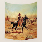 âIn the Alkaliâ by Charles M Russell Wall Tapestry Gallery Image 4