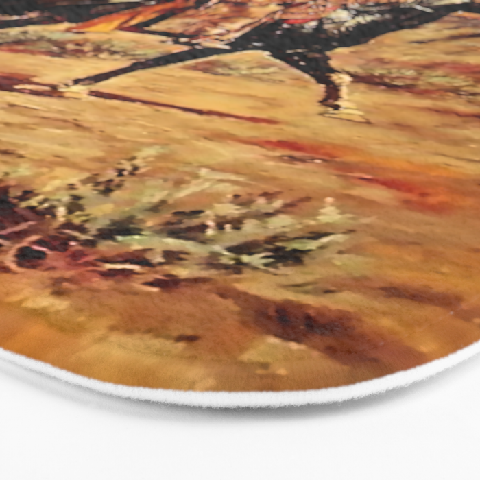 âIn the Alkaliâ by Charles M Russell Bath Mat Gallery Image 3