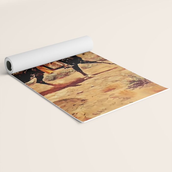 âIn the Alkaliâ by Charles M Russell Yoga Mat Gallery Image 2