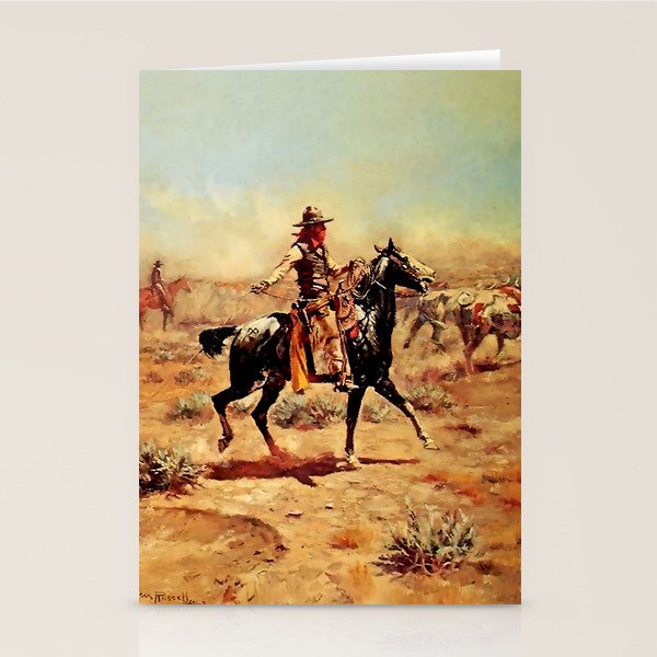 âIn the Alkaliâ by Charles M Russell Stationery Card Gallery Image 2