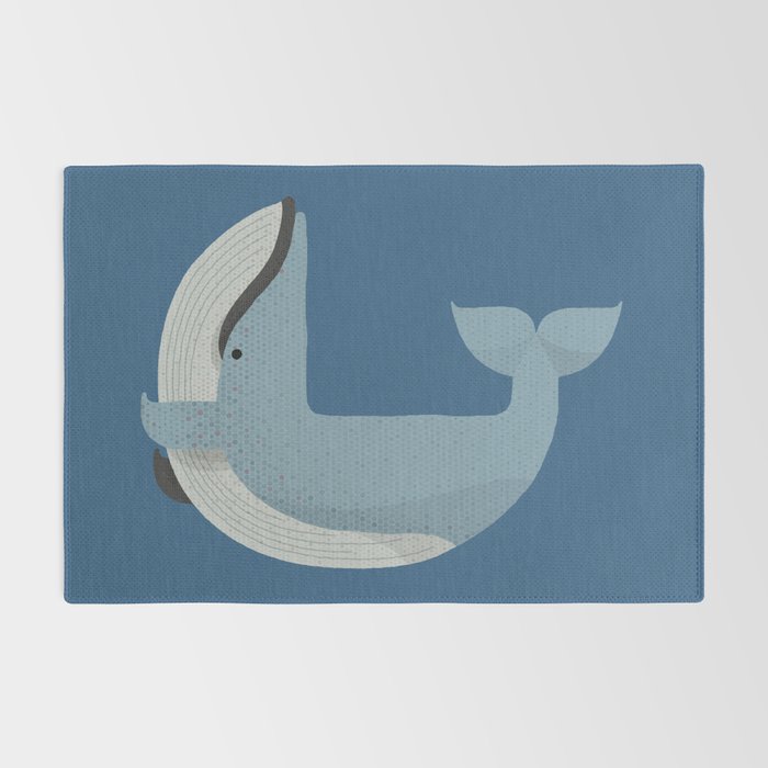 Whimsy Blue Whale Rug Gallery Image 2