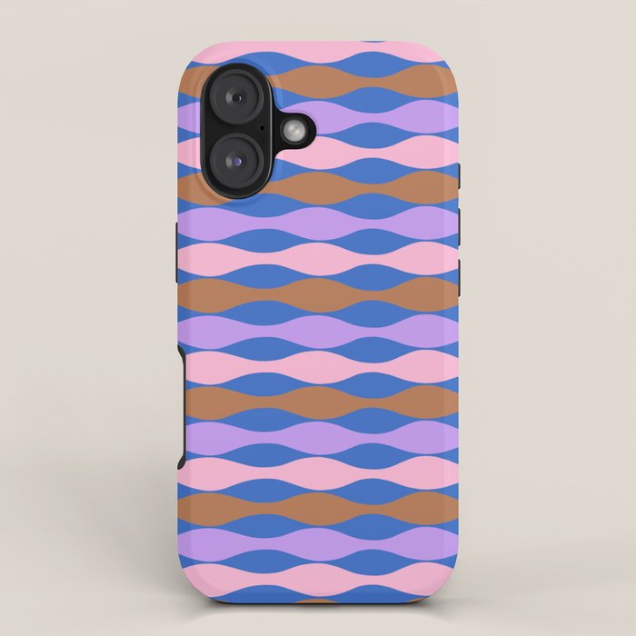 Wavy Mid-Century Stripes iPhone Case Gallery Image 1